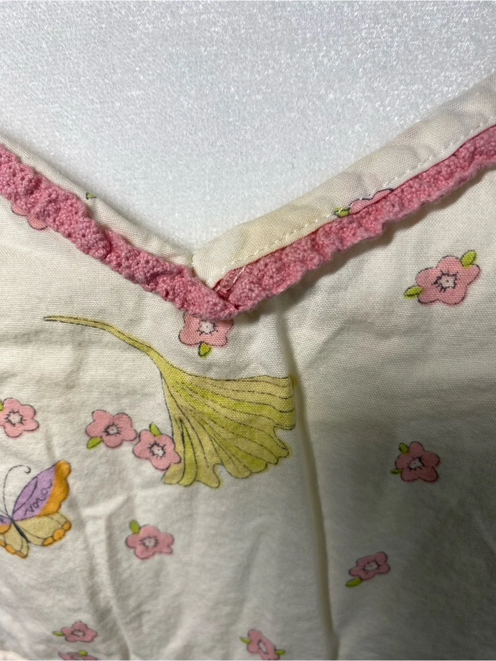 Vintage -Nick & Nora - Cotton Cream Geshia Babies Pajama Top